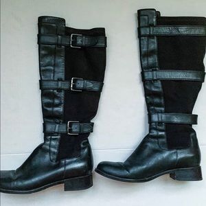 Cole Haan Leather Suede Avalon Riding Boots